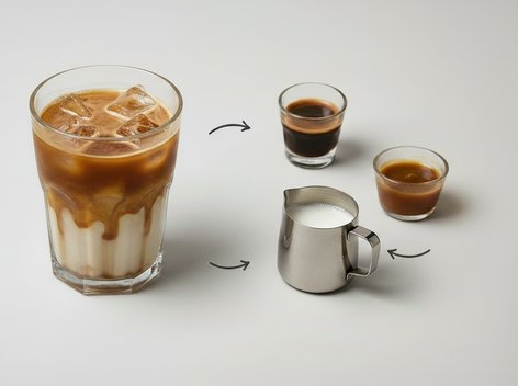 Iced Caramel Latte bei Dr. Shot