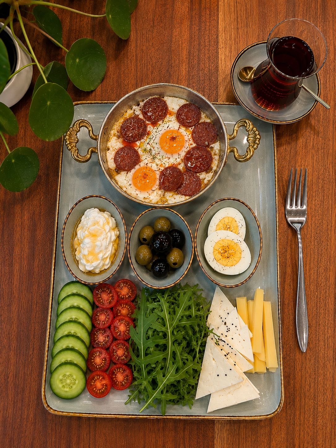 Reichhaltiges Frühstück bei Dr. Shot