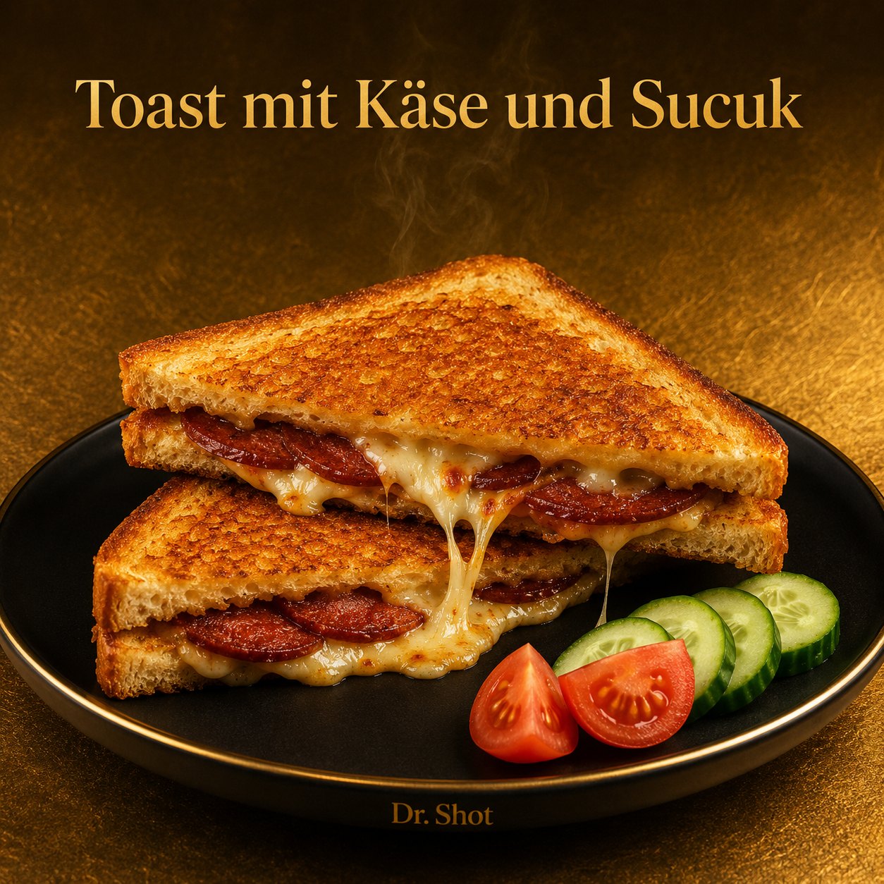 Toast mit Käse und Sucuk bei Dr. Shot